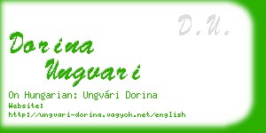 dorina ungvari business card