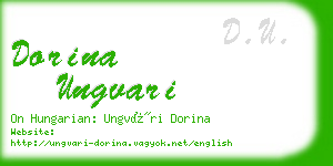 dorina ungvari business card